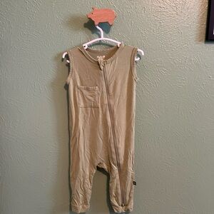 Kyte BABY Green Sleeveless Jumpsuit